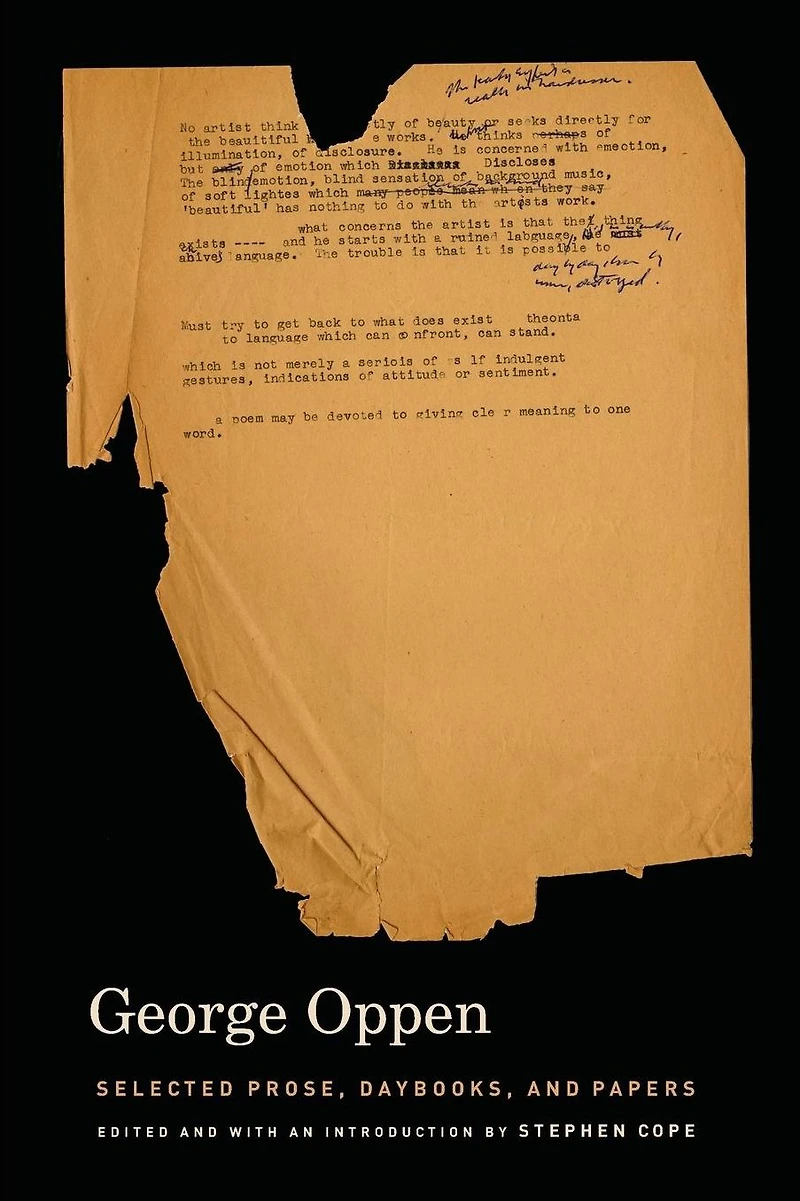 Selected Prose, Daybooks, and Papers