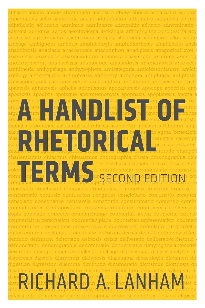 A Handlist of Rhetorical Terms