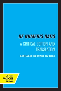 Jordanus de Nemore, Numeris Datis: A Critical Edition and Translation