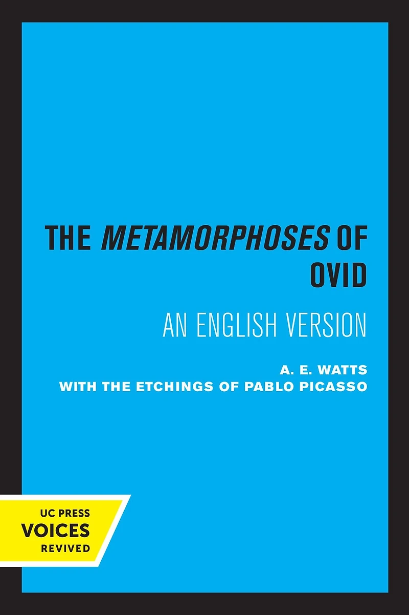 the Metamorphoses of Ovid: With Etchings Pablo Picasso