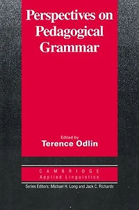 Perspectives on Pedagogical Grammar