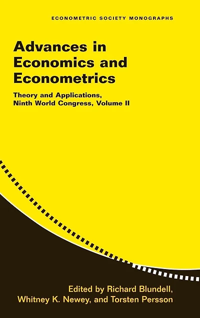 Advances Economics and Econometrics: Volume 2: Theory Applications, Ninth World Congress