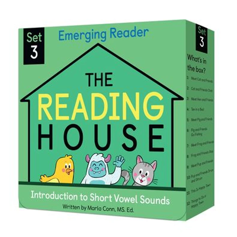 The Reading House Set 3: Introduction to Short Vowel Sounds