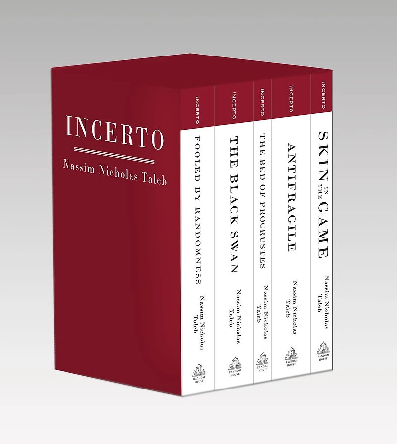 Incerto: Fooled by Randomness, the Black Swan, Bed of Procrustes, Antifragile, Skin Game