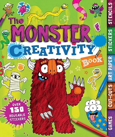 The Monster Creativity Book: Games, Cut-Outs, Art Paper, Stickers, and Stencils