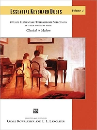 Essential Keyboard Duets, Vol 1: 40 Late Elementary / Intermediate Selections in Their Original Form, Comb Bound Book