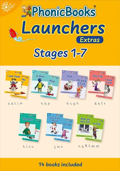 Phonic Books Dandelion Launchers Extras Stages 1-7 I Am Sam: Decodable for Beginner Readers Sounds of the Alphabet