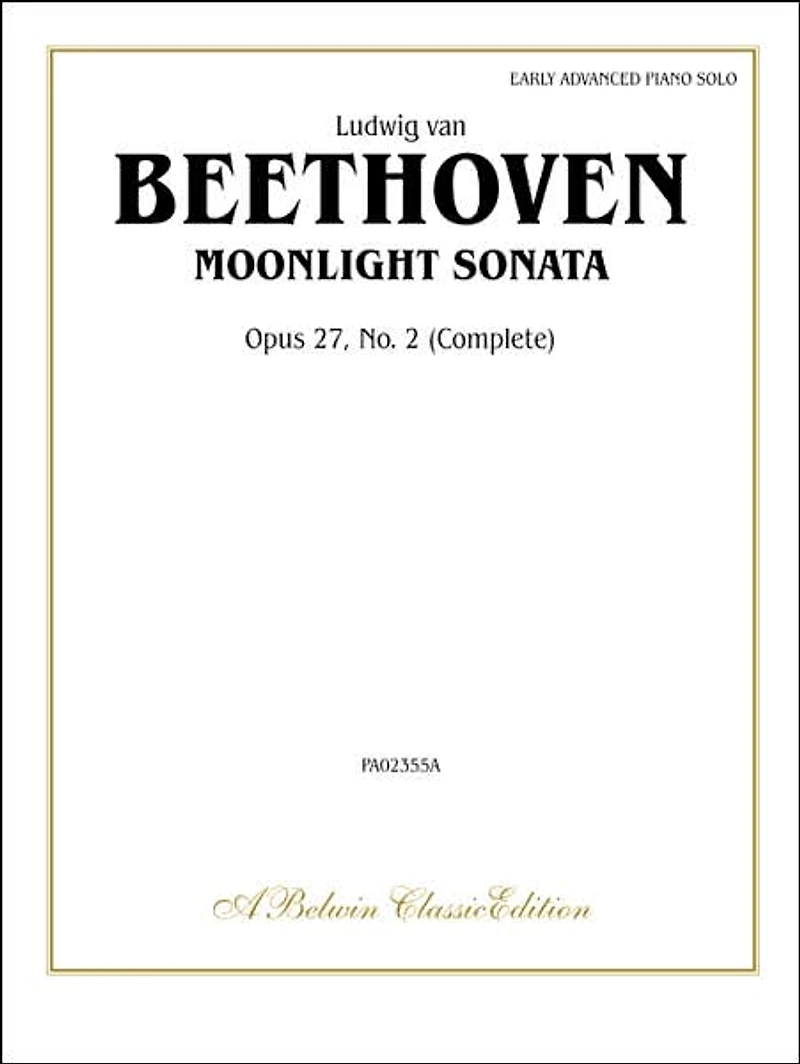Moonlight Sonata, Op. 27, No. 2 (Complete)