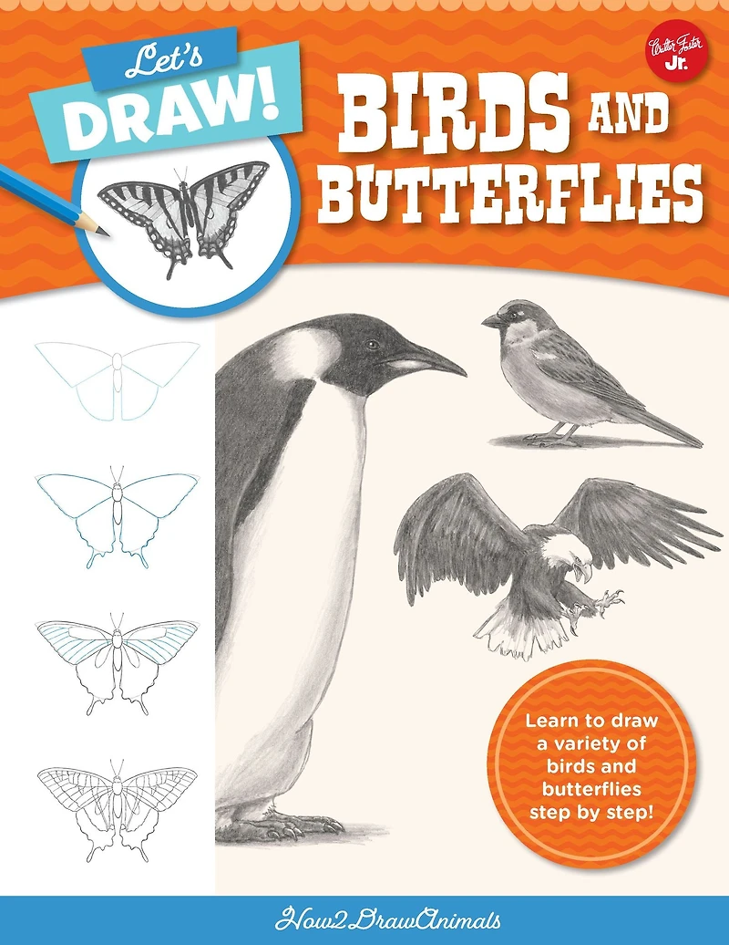 Let's draw birds & Butterflies: Learn to a variety of and butterflies step by step!