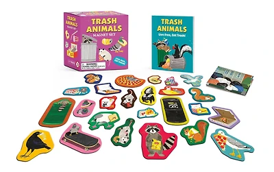 Trash Animals Magnet Set: Live Free, Eat Trash!