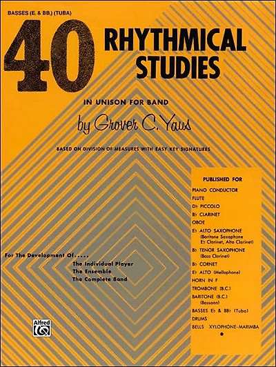 40 Rhythmical Studies: Bass (Tuba)