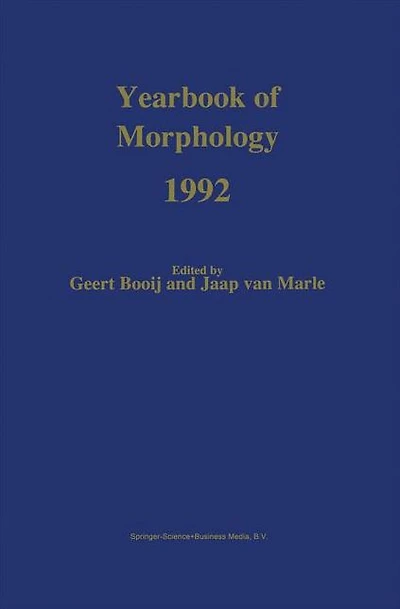 Yearbook of Morphology 1992