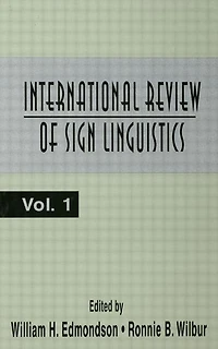 International Review of Sign Linguistics: Volume 1