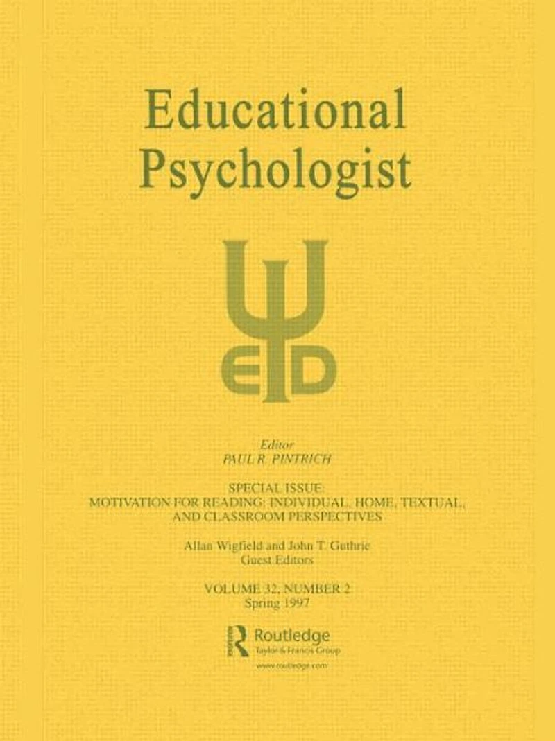 Motivation for Reading: Individual, Home, Textual, and Classroom Perspectives: A Special Issue of educational Psychologist