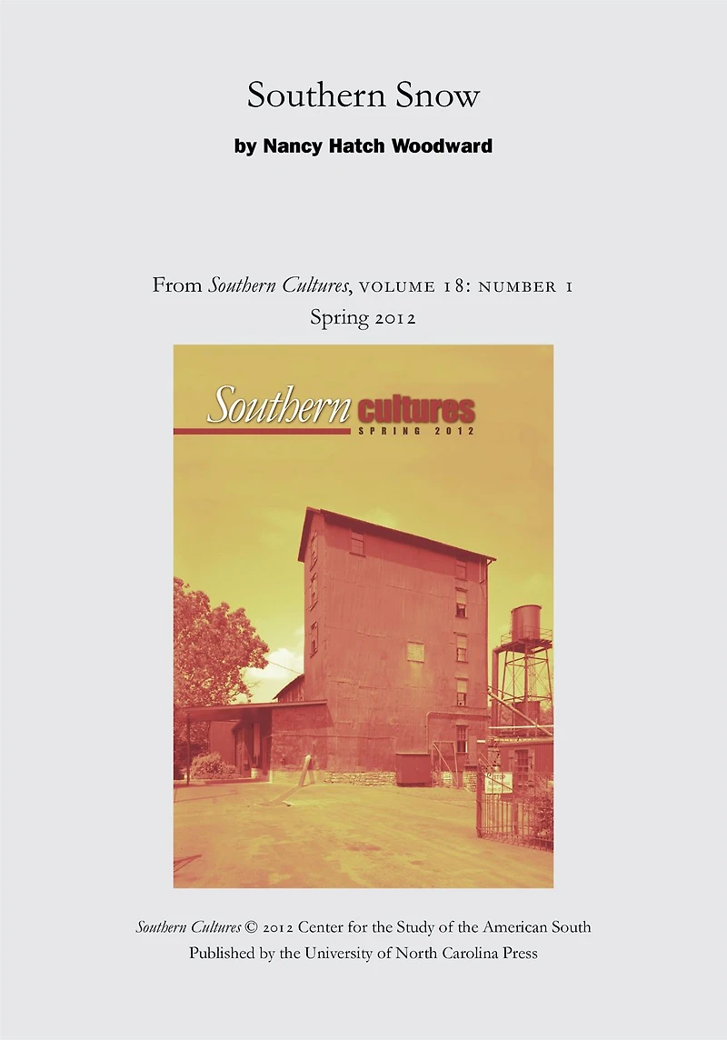 Southern Snow: An article from Southern Cultures 18:1, Spring 2012
