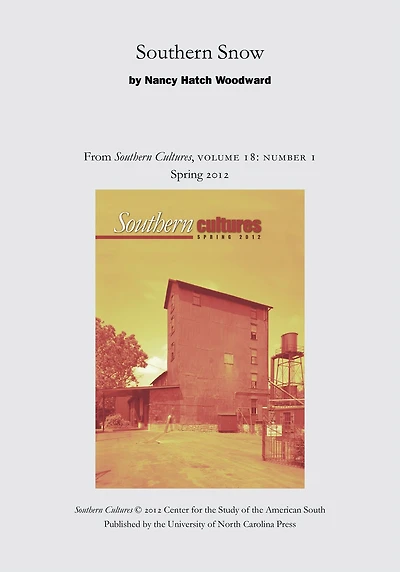Southern Snow: An article from Southern Cultures 18:1, Spring 2012