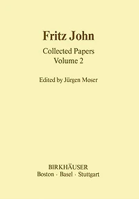 Fritz John Collected Papers: Volume 2