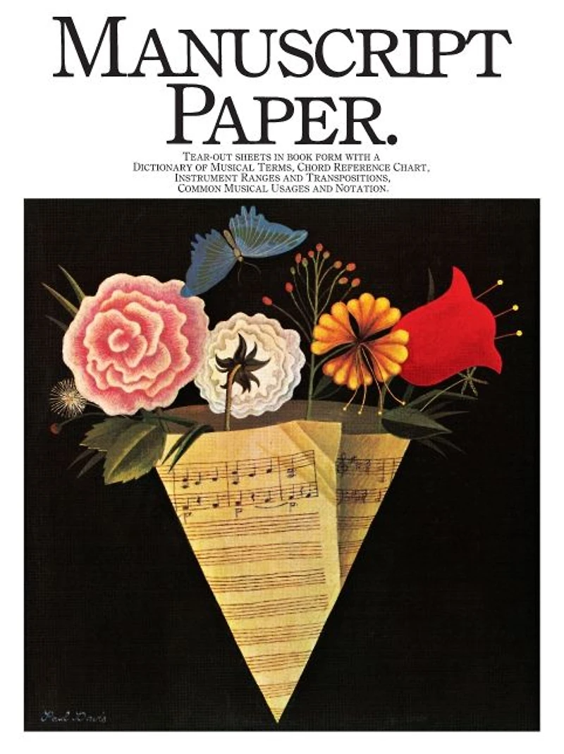 Manuscript Paper (Deluxe Pad)(Blue Cover)