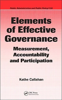 Elements of Effective Governance: Measurement, Accountability and Participation
