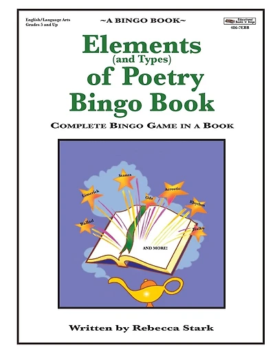 Elements of Poetry Bingo Book