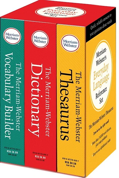Merriam-Webster's Everyday Language Reference Set: Includes: The Merriam-Webster Dictionary, The Merriam-Webster Thesaurus, and The Merriam-Webster Vocabulary Builder