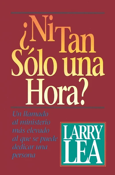 ¿Ni tan sólo una hora?