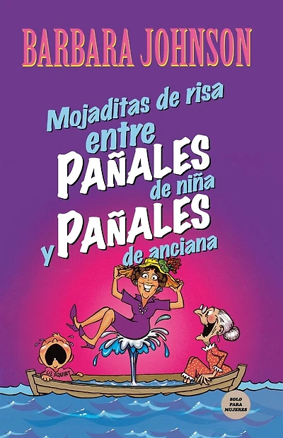 Mojaditas de risa entre pañales de niña y pañales de anciana
