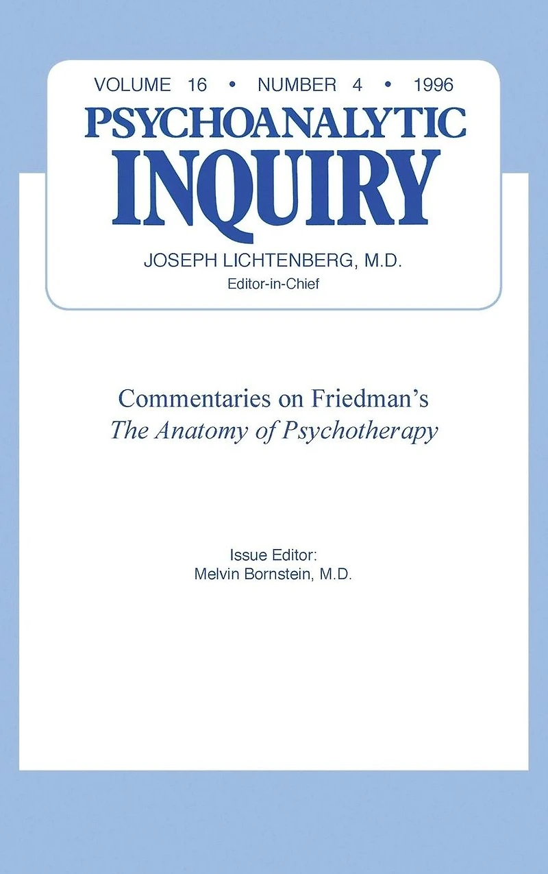 Commentaries: Psychoanalytic Inquiry, 16.4