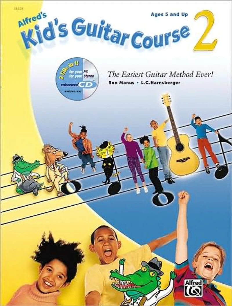 Alfred's Kid's Guitar Course 2: The Easiest Guitar Method Ever!, Book & Enhanced CD