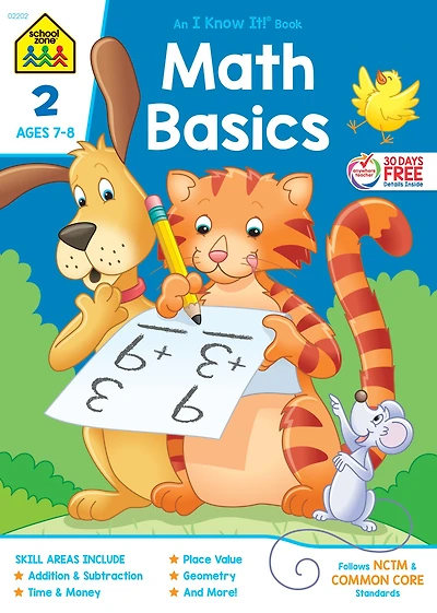 School Zone Math Basics Grade 2 Workbook