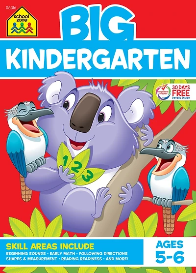 School Zone Big Kindergarten Workbook