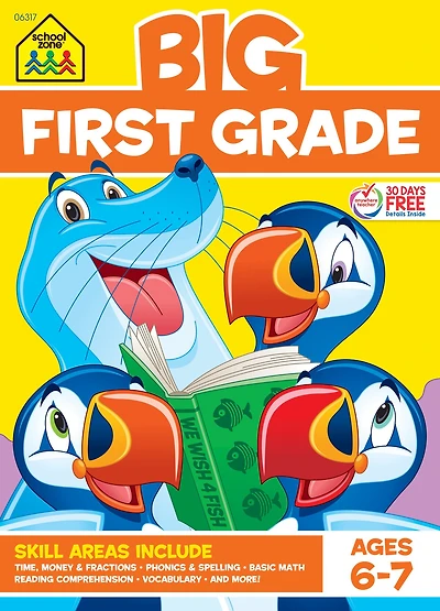 School Zone Big First Grade Workbook