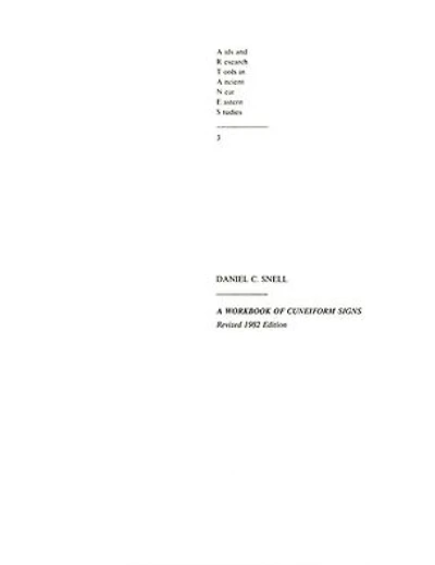 A Workbook of Cuneiform Signs