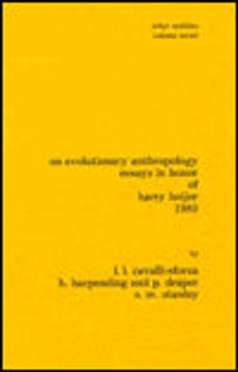 On Evolutionary Anthropology: Essays Honor of Harry Hoijer [1983]