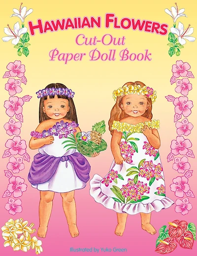 Hawaiian Flowers Paper Doll