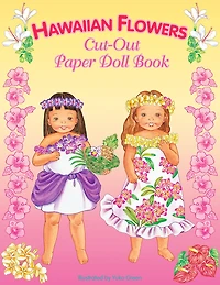 Hawaiian Flowers Paper Doll