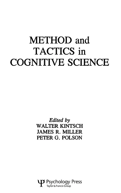 Methods and Tactics in Cognitive Science