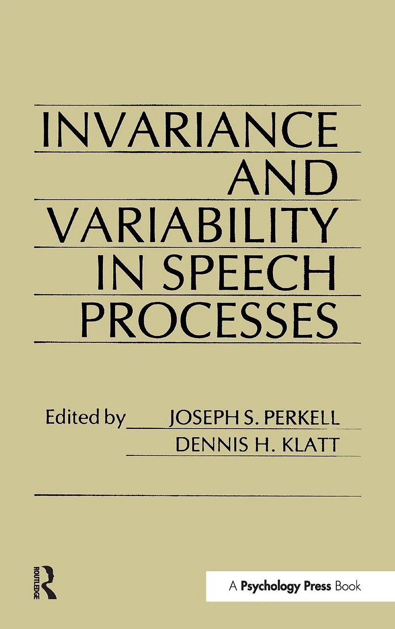 invariance and Variability Speech Processes