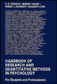 Handbook of Research and Quantitative Methods Psychology: For Students Professionals