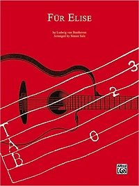 Für Elise: Classical Guitar TAB, Sheet