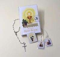 First Mass Book Vinyl Wallet Set: My First Eucharist Edition
