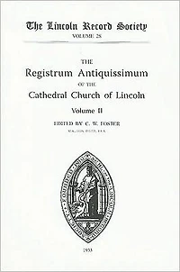 Registrum Antiquissimum of the Cathedral Church Lincoln [4]
