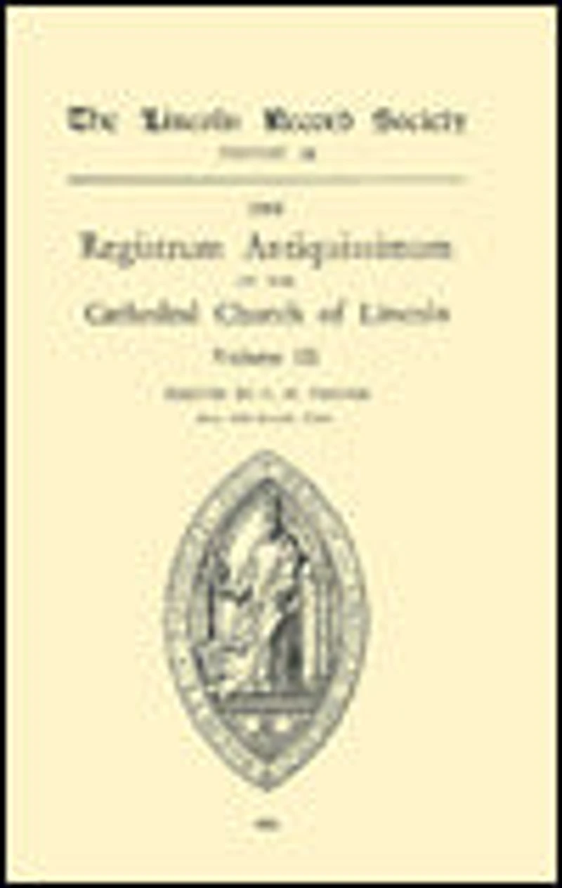 Registrum Antiquissimum of the Cathedral Church Lincoln [4]