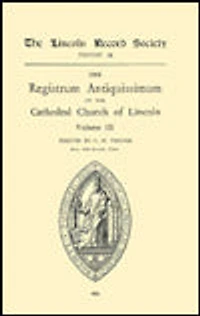 Registrum Antiquissimum of the Cathedral Church Lincoln [4]