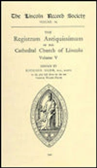 Registrum Antiquissimum of the Cathedral Church Lincoln [4]