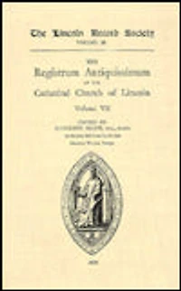 Registrum Antiquissimum of the Cathedral Church Lincoln [4]