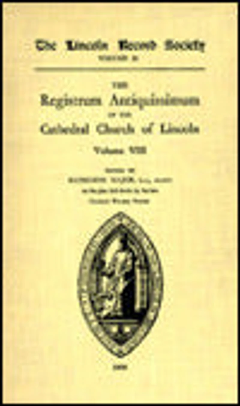 Registrum Antiquissimum of the Cathedral Church Lincoln [4]