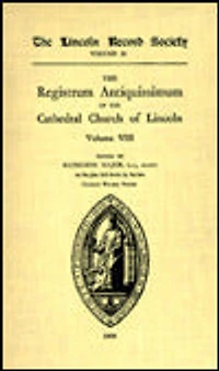 Registrum Antiquissimum of the Cathedral Church Lincoln [4]