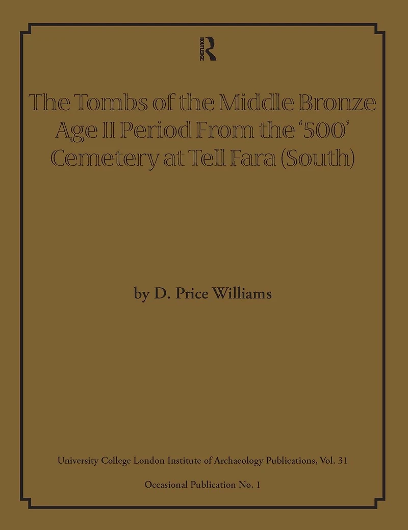 the Tombs of Middle Bronze Age II Period From '500' Cemetery at Tell Fara (South)