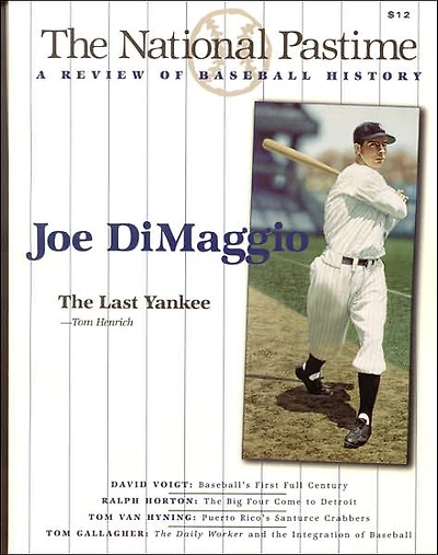 The National Pastime, Volume 19: A Review of Baseball History